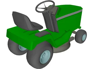 Lawnmower Riding 3D Model