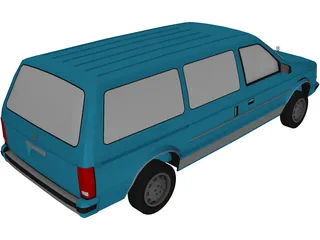 Plymouth Voyager (1987) 3D Model