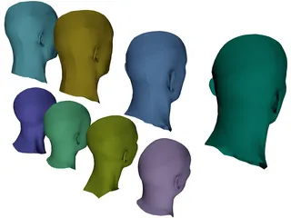 Heads Collection 3D Model