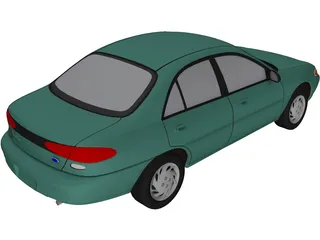 Ford Escort SE (1998) 3D Model