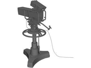 Television Camera 3D Model