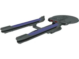 Star Trek Enterprise B 3D Model