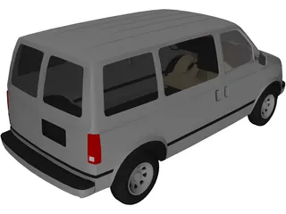 Chevrolet Astro Van (1986) 3D Model