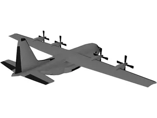 Lockheed C-130 Hercules 3D Model