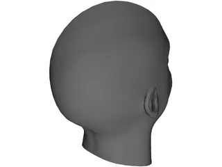 Head African Male 3D Model