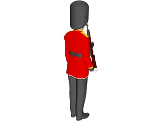 Buckingham Palace Guard 3D Model