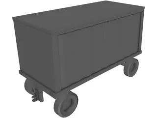 Baggage Cart 3D Model