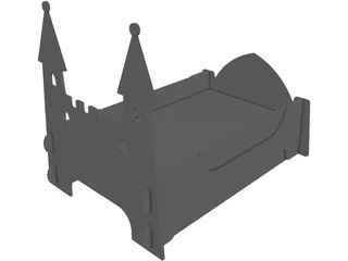 Fairy Castle Bed 3D Model