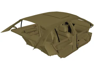 Interior Nissan Maxima (1997) 3D Model