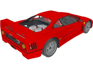 Ferrari F40 3D Model