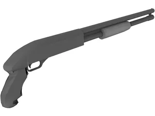 Remington Black Jack Shotgun 3D Model