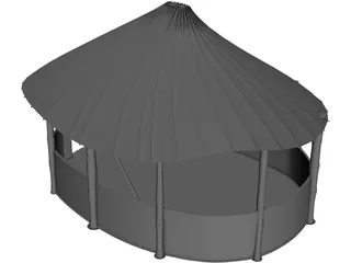 Indian Hut 3D Model