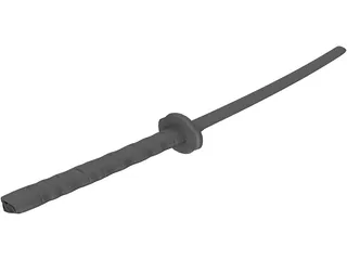 Katana Japanese Sword 3D Model