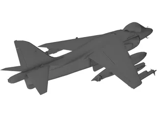 AV-8B Harrier 3D Model