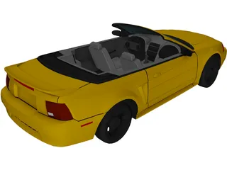 Ford Mustang Convertible (2000) 3D Model