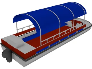 Taxi Boat 3D Model