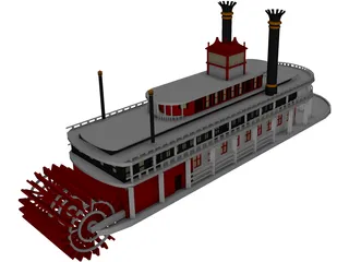 Paddle Boat 3D Model