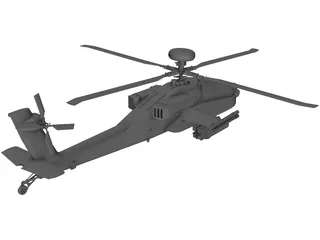 Boeing AH-64 Apache 3D Model