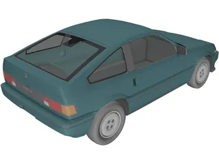 Honda CRX (1987) 3D Model
