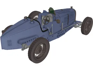 Bugatti Type 59 (1933) 3D Model