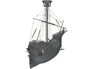 Catalan Ship 3D Model