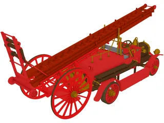 Fire Engine Dennis 3D Model