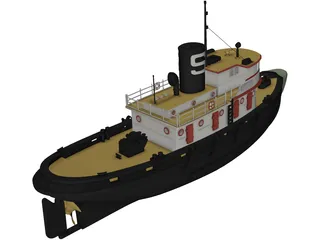 Diesel Tug 3D Model