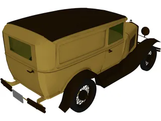 Ford Model A Van 3D Model