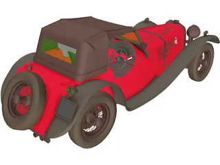 Jaguar S100 Targa Florio (1937) 3D Model