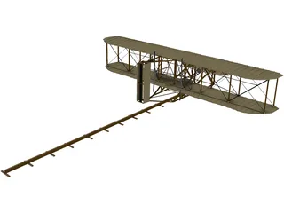 Wright Flyer Kitty Hawk 3D Model