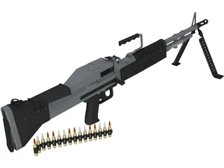 M60 LMG 3D Model