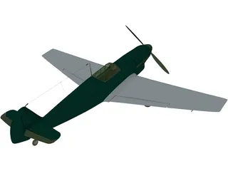 Messerschmitt BF-109B 3D Model