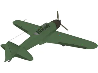 Mitsubishi A6M Zero 3D Model