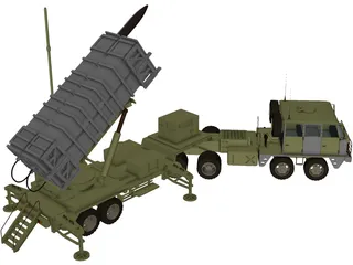 Patriot Missile 3D Model