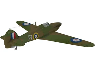 Hawker Hurricane I 3D Model