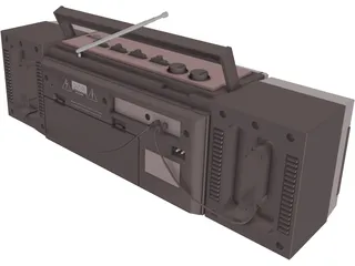 Radiocassette 3D Model