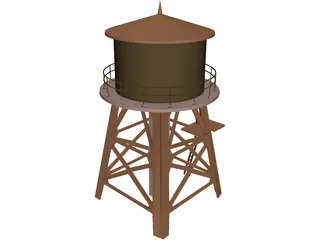 Water Tower 3D Model