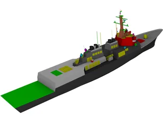 ROK Destroyer KDX-III 3D Model