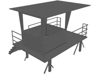 Lifeguard Tower 3D Model