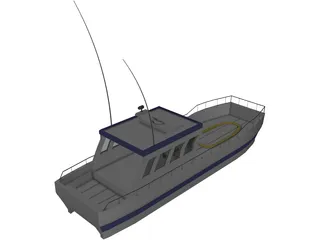 Rescue Boat 3D Model