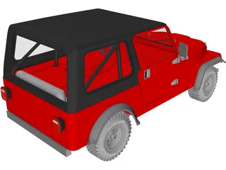 Jeep CJ7 3D Model