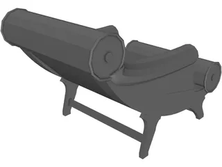 Adolf Loos Chaise Lounge 3D Model