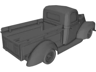 Ford Pickup Street Road (1940) 3D Model