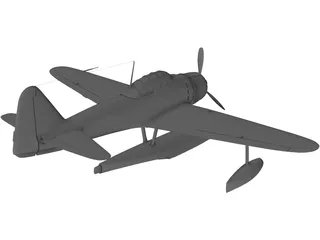 A6M2-N Type 2 Rufe 3D Model