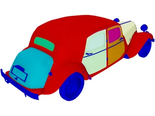 Citroen 15CV (1950) 3D Model