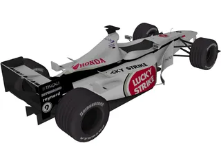 F1 Bar Honda 2001 3D Model