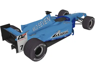 F1 Benetton 2001  3D Model