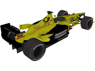 F1 Jordan 2001 3D Model