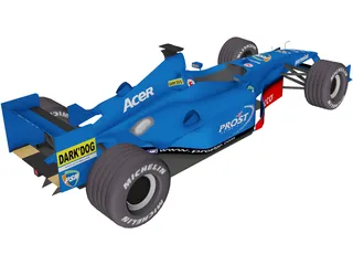 F1 Prost 2001  3D Model