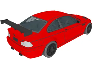 BMW M3 GTR 3D Model